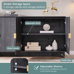 IFGET 70" Modern TV Stand with Storage, Wood Curved TV Console, Natural Oak