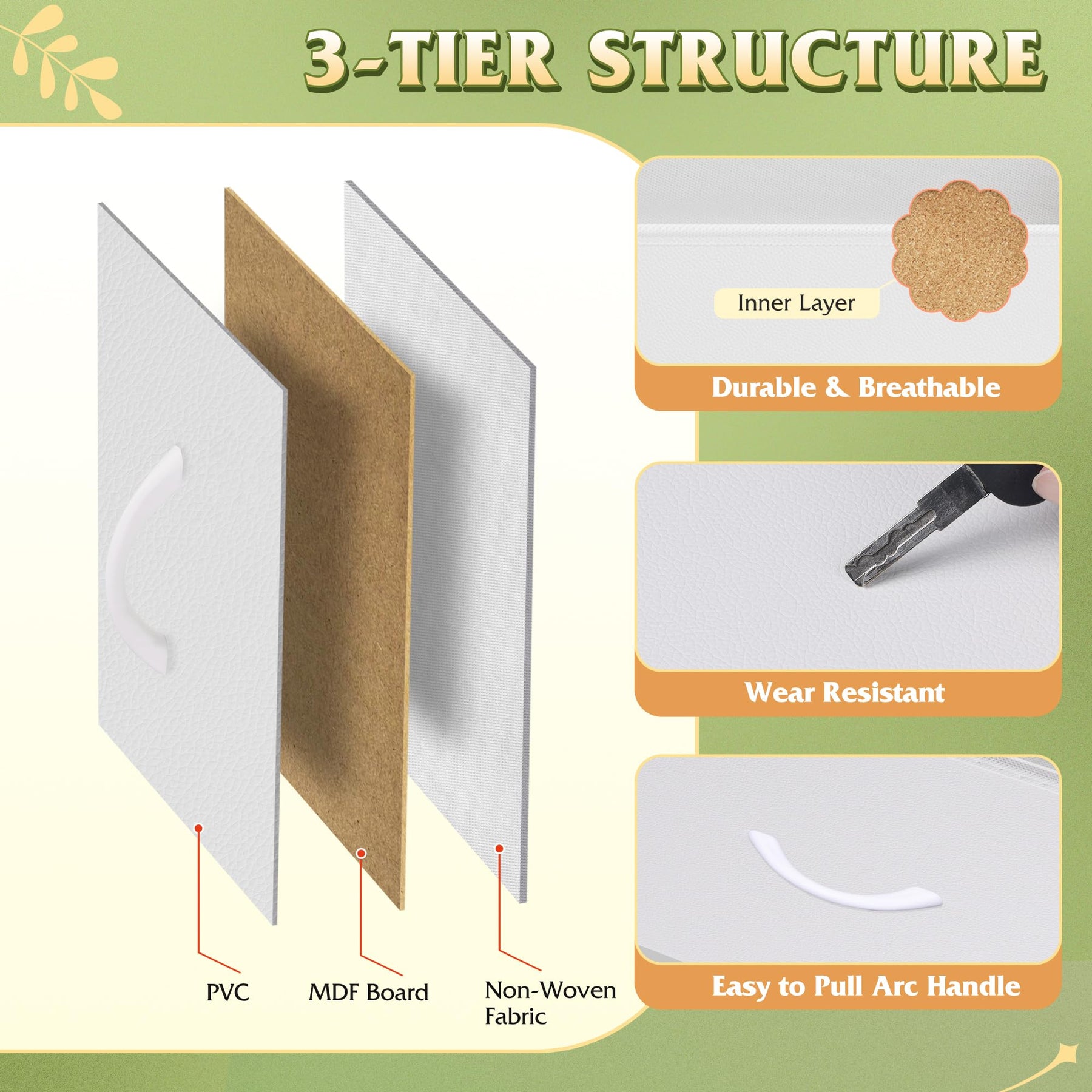 WLIVE LED Dresser TV Stand for 65 Inch TV, 8 Drawers, White