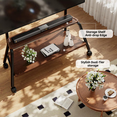 BEISHI Mobile TV Stand on Wheels for 32-75 Inch TVs