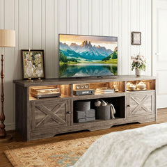 Casaottima TV Stand for 65 Inch TV, Entertainment Center, White