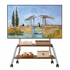 BEISHI Mobile TV Stand on Wheels for 32-75 Inch TVs