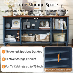 RWYHG Farmhouse TV Stand for 60 in TV, Entertainment Center for Living Room