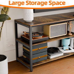 Aquzee 100 Inch TV Stand, Extra Large 98" Wide Entertainment Center