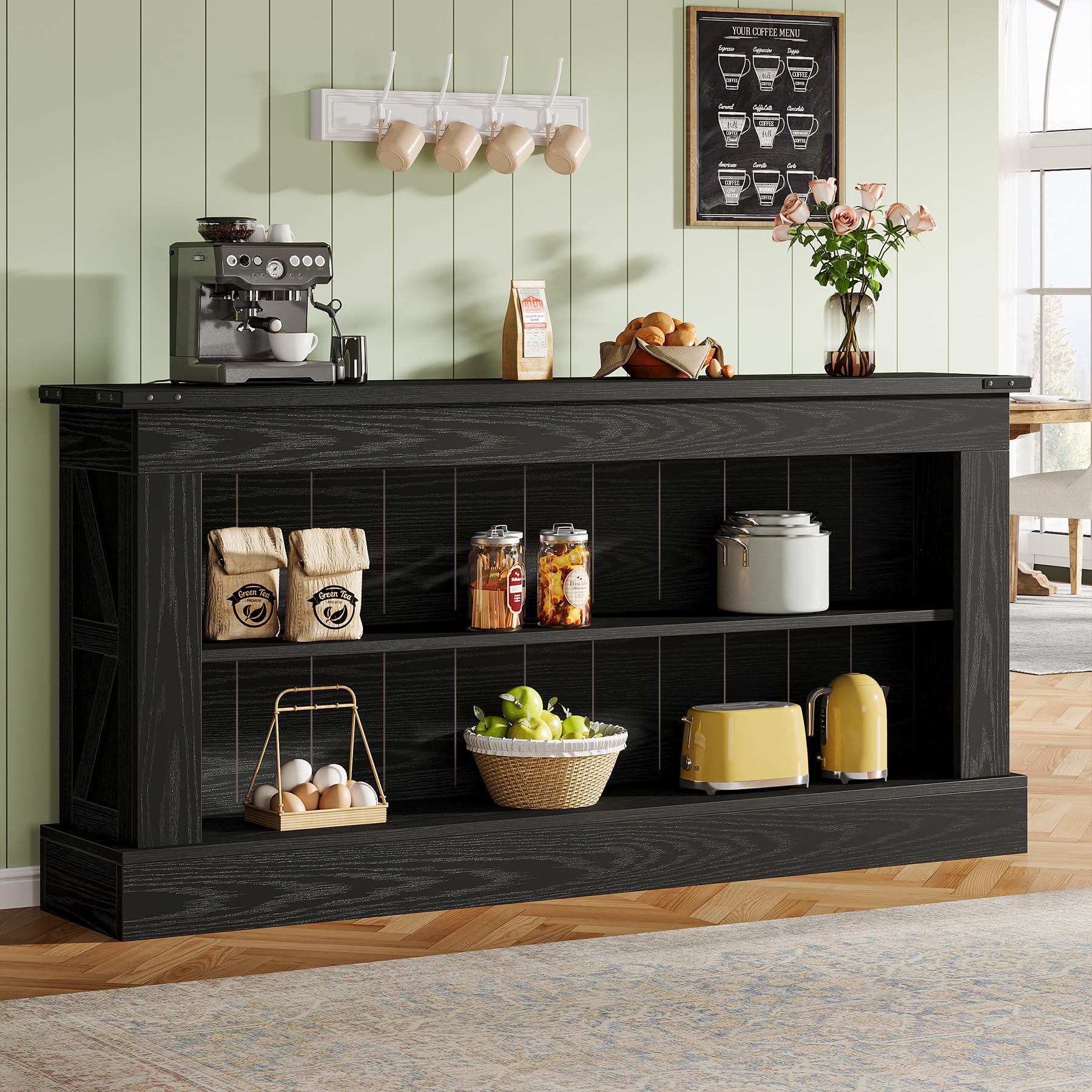 Tribesigns TV Stand, Farmhouse TV Stand for 50-70 Inches TVs