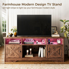 Casaottima TV Stand for 65 Inch TV, Entertainment Center, White