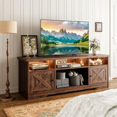 Casaottima TV Stand for 65 Inch TV, Entertainment Center, White