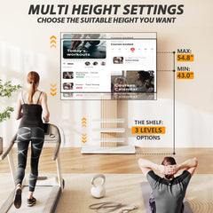 TVON Heavy Duty Rolling TV Stand for 55-100 inch Large Screens