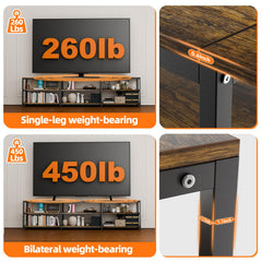 Aquzee 100 Inch TV Stand, Extra Large 98" Wide Entertainment Center