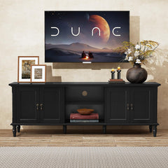 ARTPOWER 67" Vintage TV Stand with Storage for TVs Up to 75 Inches, Green