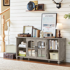RWYHG Farmhouse TV Stand for 60 in TV, Entertainment Center for Living Room
