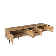 78" TV Stand for 85 75 65 Inch TV, TV Consoles for Living Room, Entertainment Center Wood TV Media with Storage
