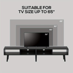 59" TV Stand for 30"-65" TV with Open Shelf