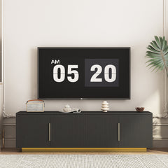 67.3'Modern TV Stand for TVs up to 55 60 65 Inch TV, Entertainment Center with Storage Shelves, Media Console with 4 Doors for Living Room