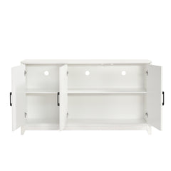 TV Stand for Tvs Up to 65 Inches, Modern Entertainment Center Media Console Cabinet with 2 Spacious Storage Spaces, Solid Wood Legs for Living Room